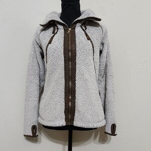 Women's Kuhl Sherpa Fleece Jacket with Brown Accents